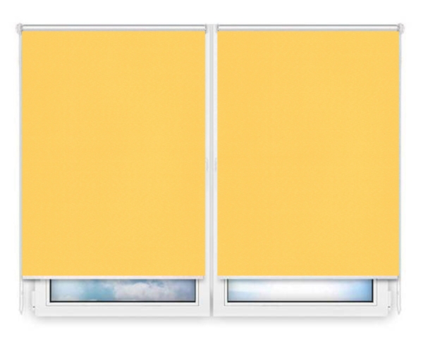 Рулонные шторы Мини Мадагаскар-желтый цена. Купить в «Мастерская Жалюзи»